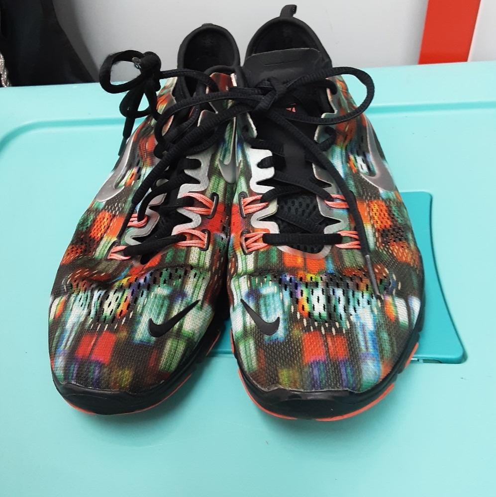 Nike Free Flyknit 5.0 Women's Multi Colored Sneakers Size 7 - Picture 4 of 16